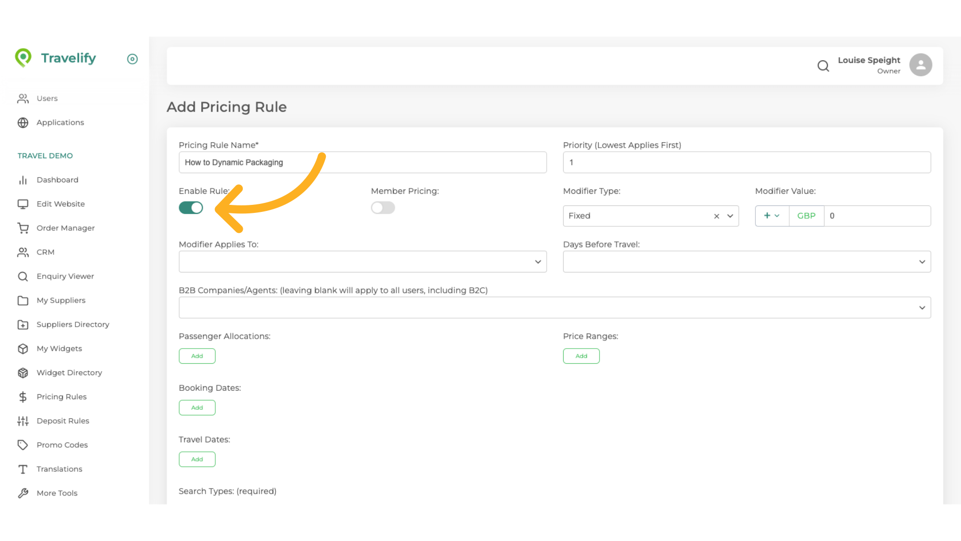 Click here to Enable the Rule