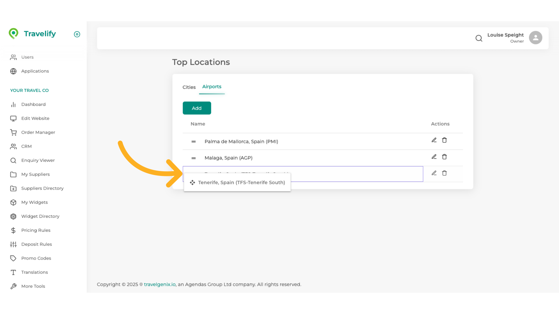 Again you can change your list order by dragging into desired position
