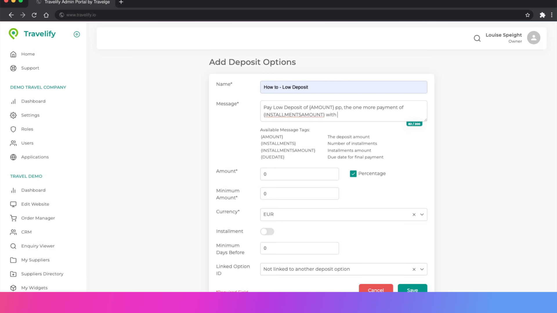 Continue filling in these details