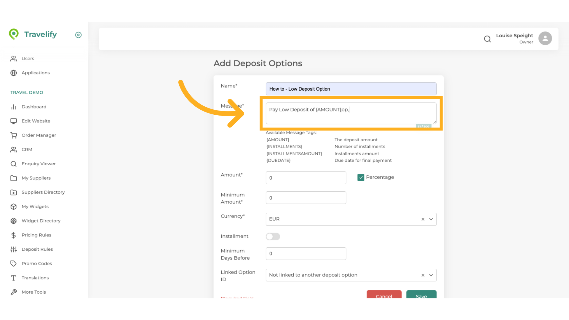 Adding Instalment amounts