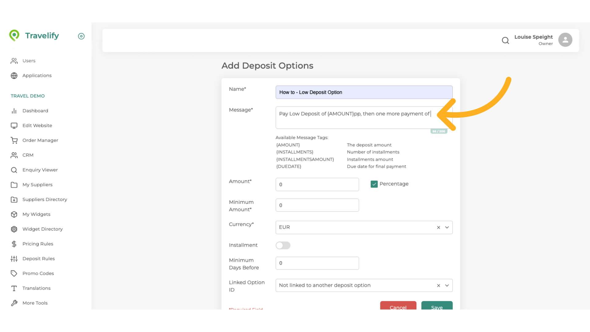 Click next to text and Paste