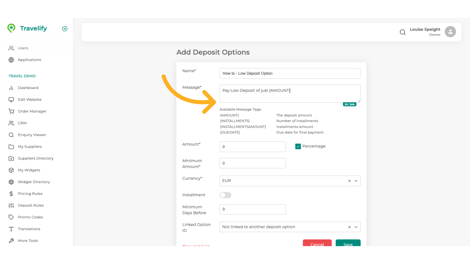  {AMOUNT} should now appear