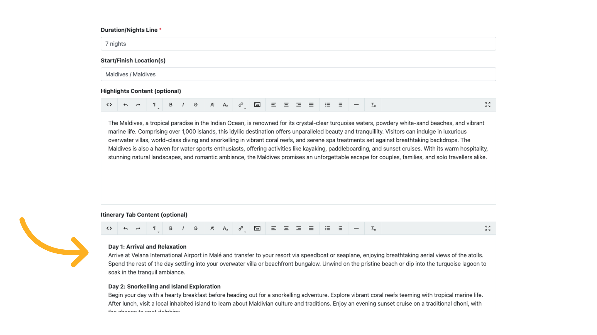 Continue adding content 