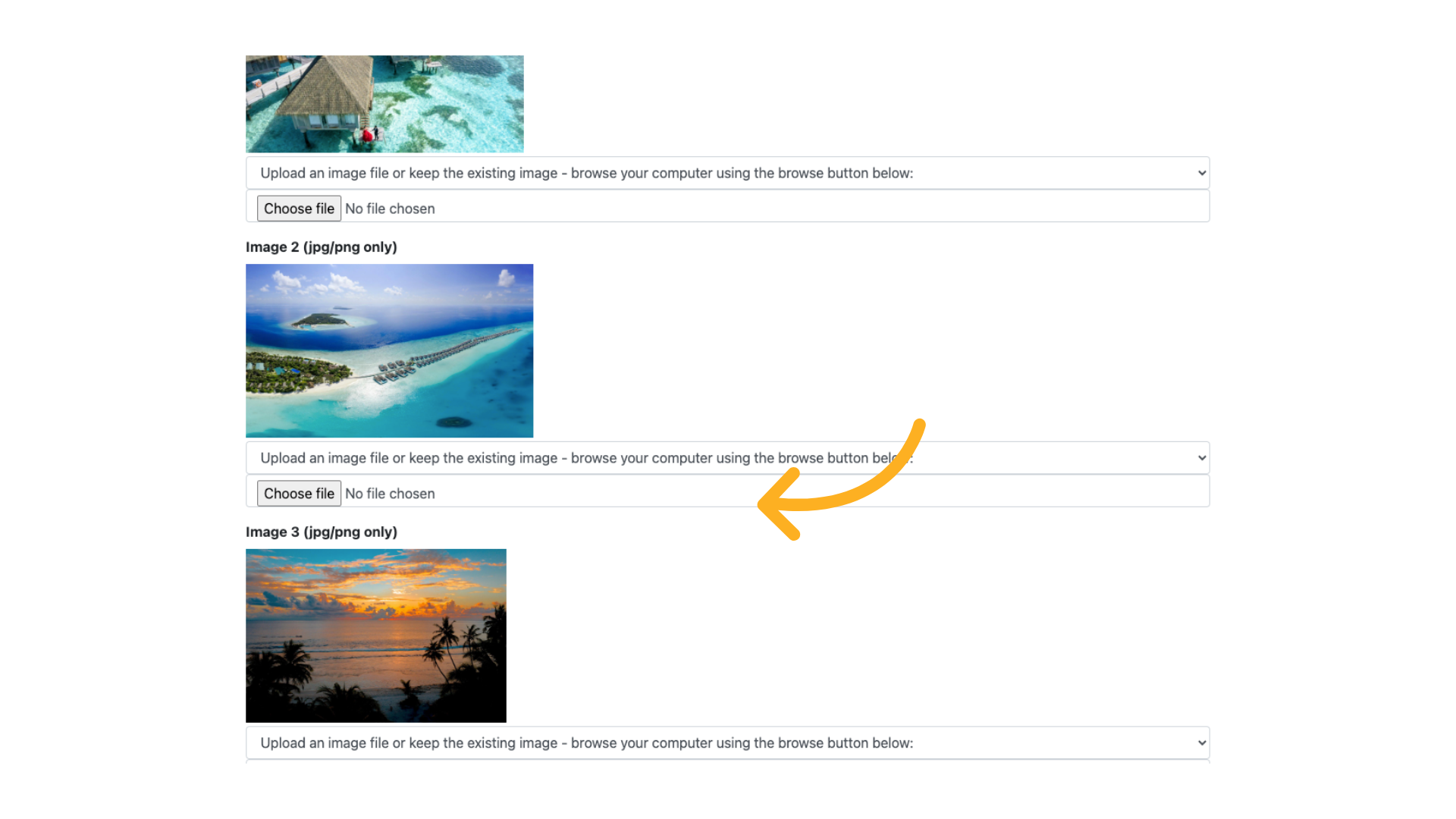 The other two images will appear in the Gallery