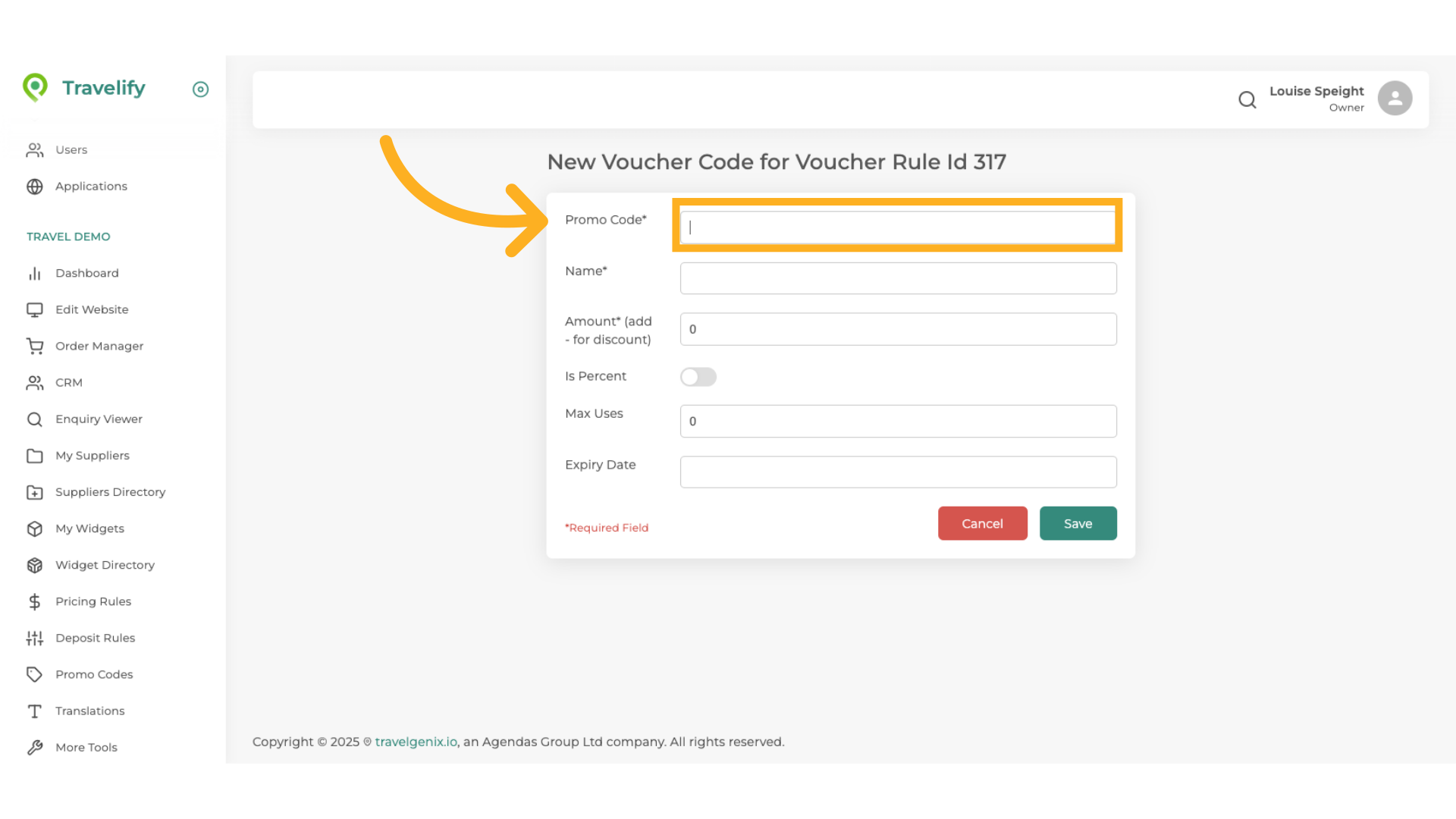Click here to add Voucher name