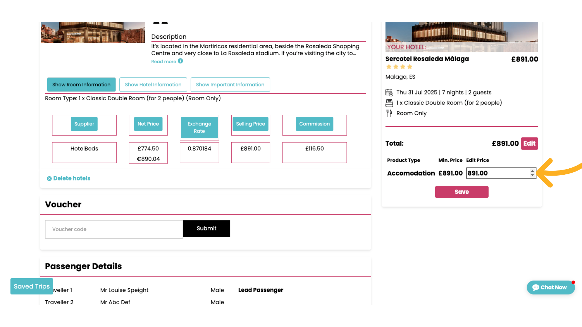 Change the price as you wish