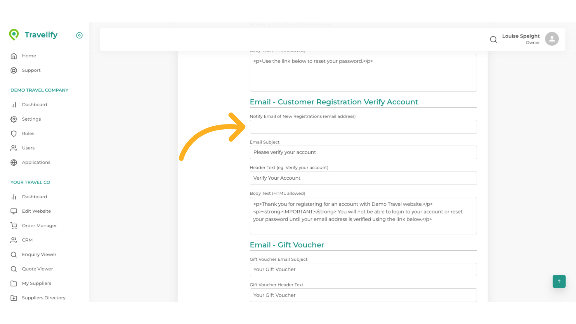 Add your email address here to receive a notification 