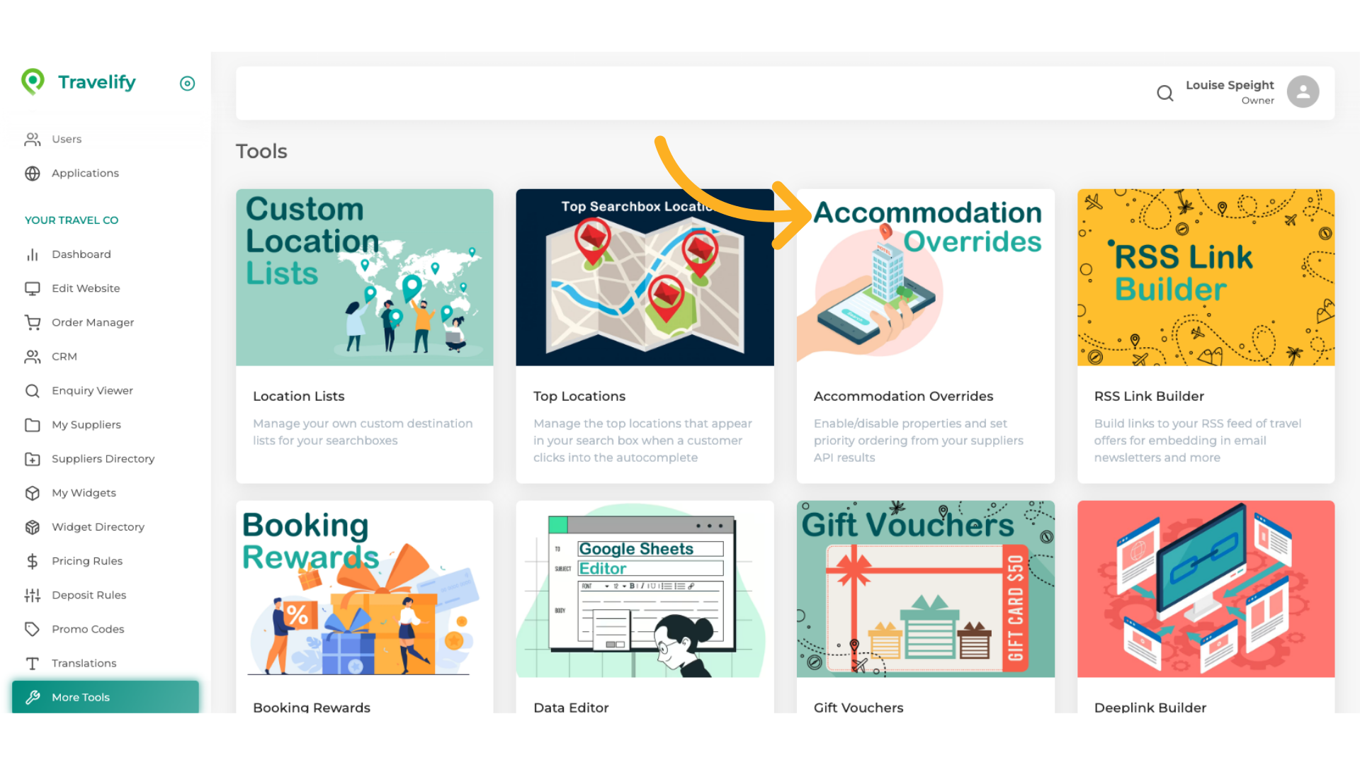 Click 'Accommodation Overrides