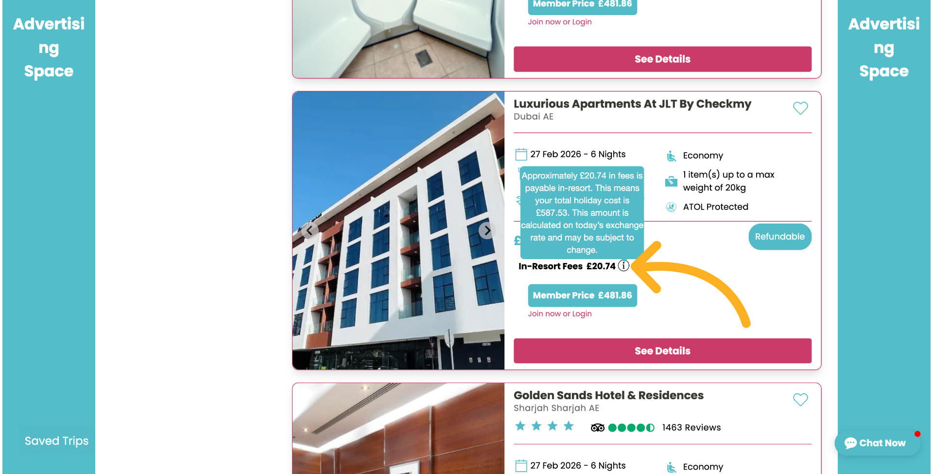 How this information will appear to the customer