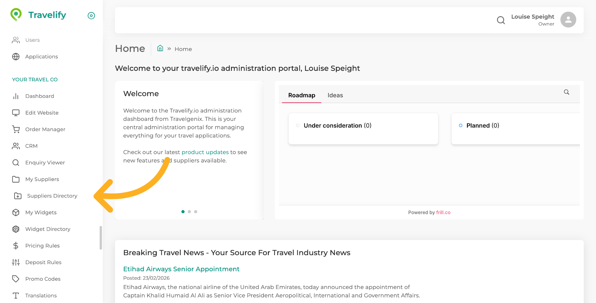 Please check the Suppliers Directory