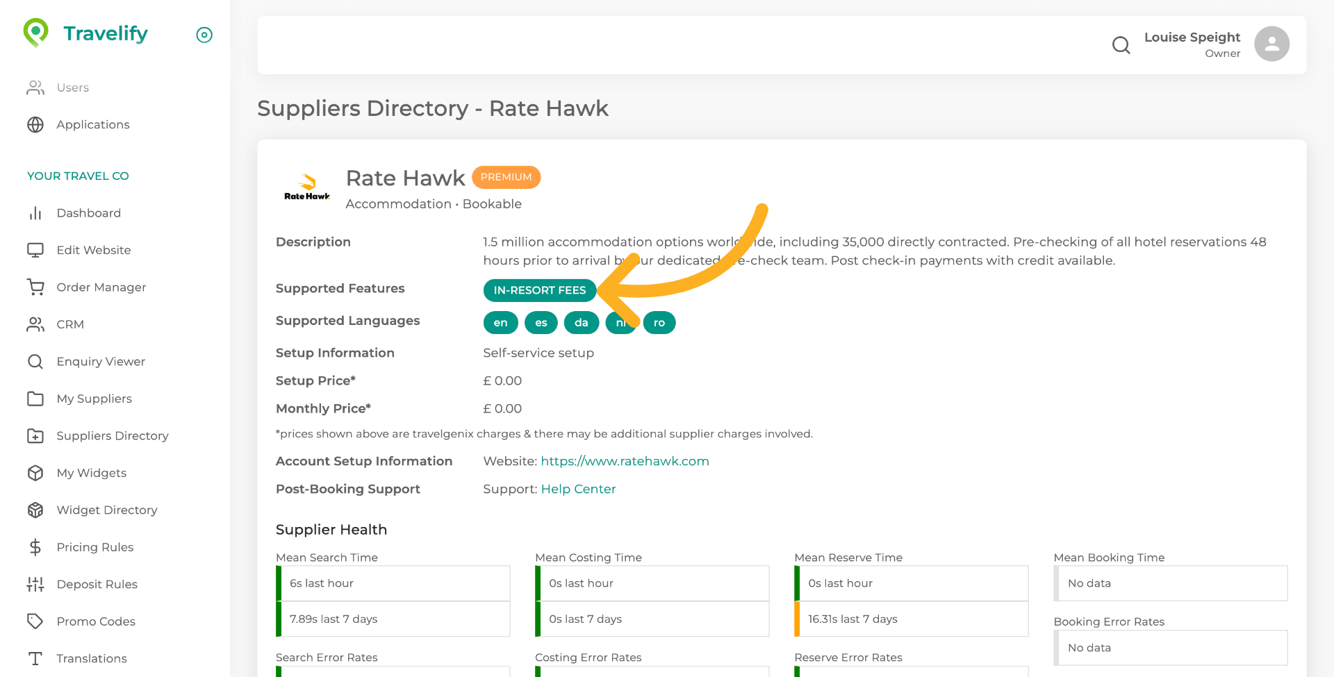Review Supported Features 