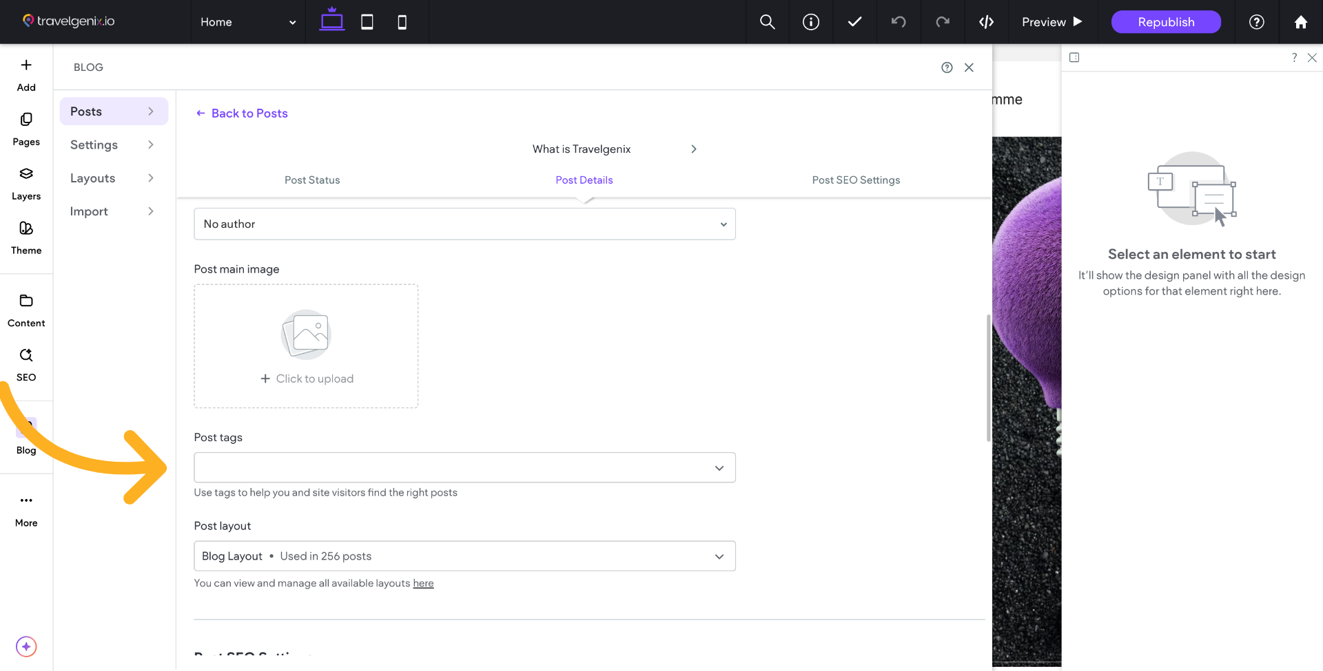 You can add suitable Tags here