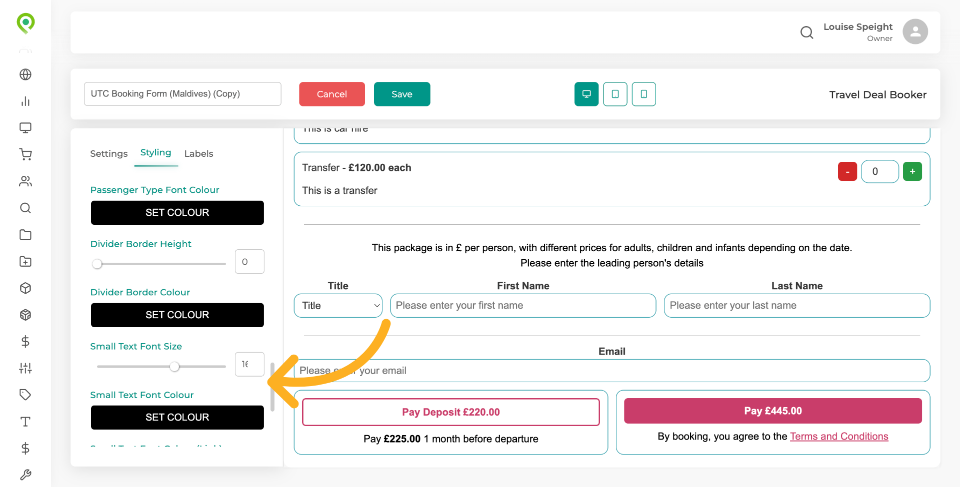 Configure Widget Colors