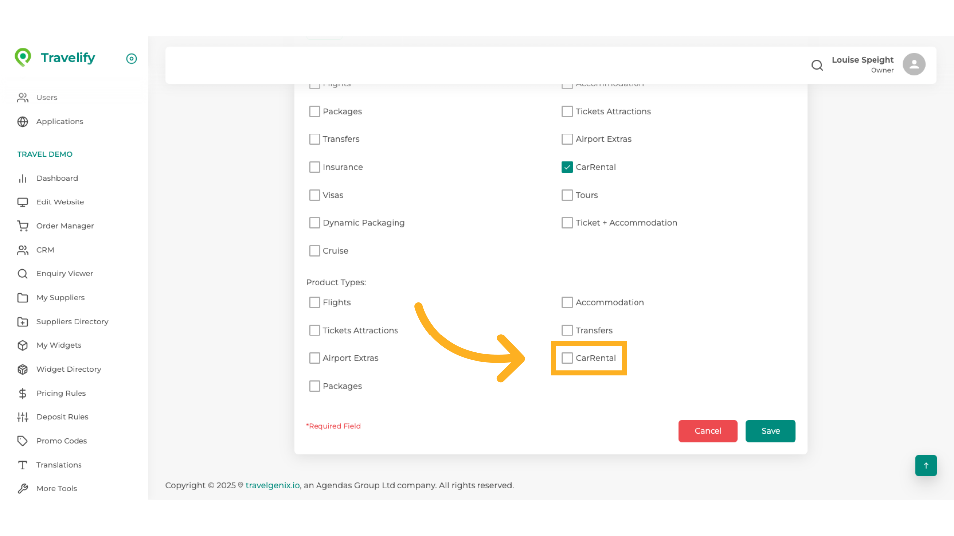 Select appropriate Supplier field