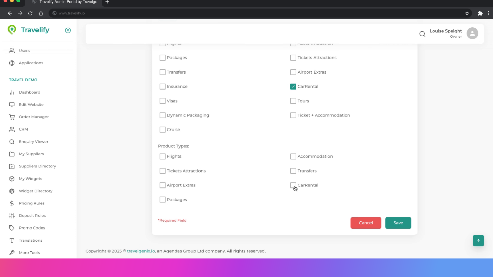 Highlight required field