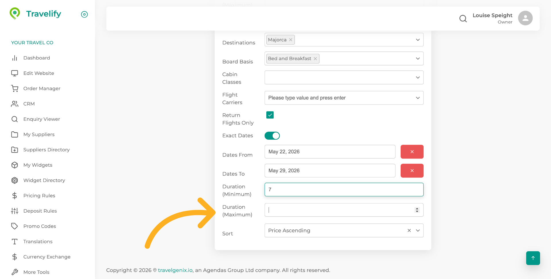 Access Maximum Duration Field