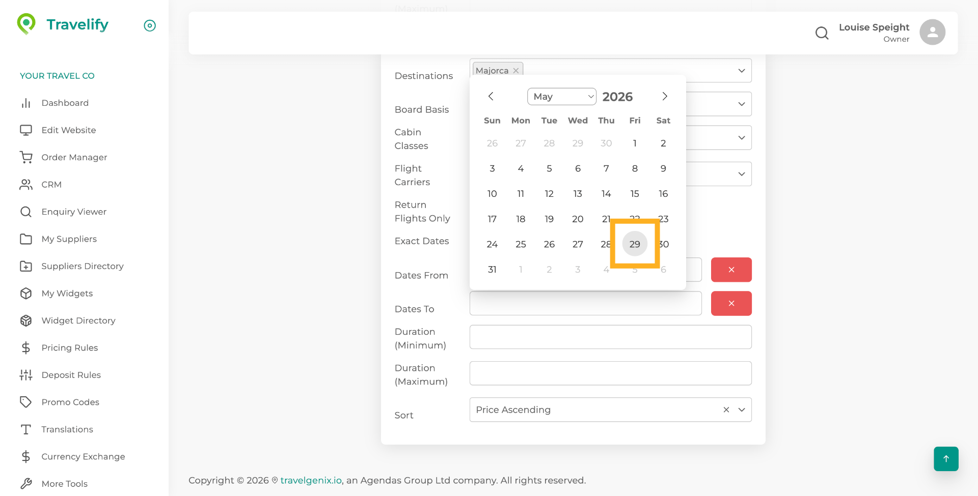 Select Offer End Date