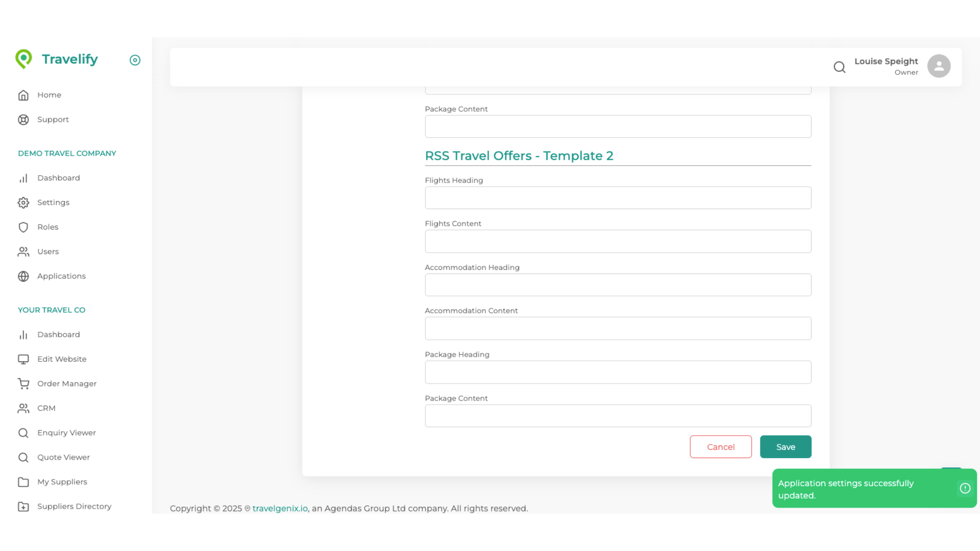 Your changes have been made