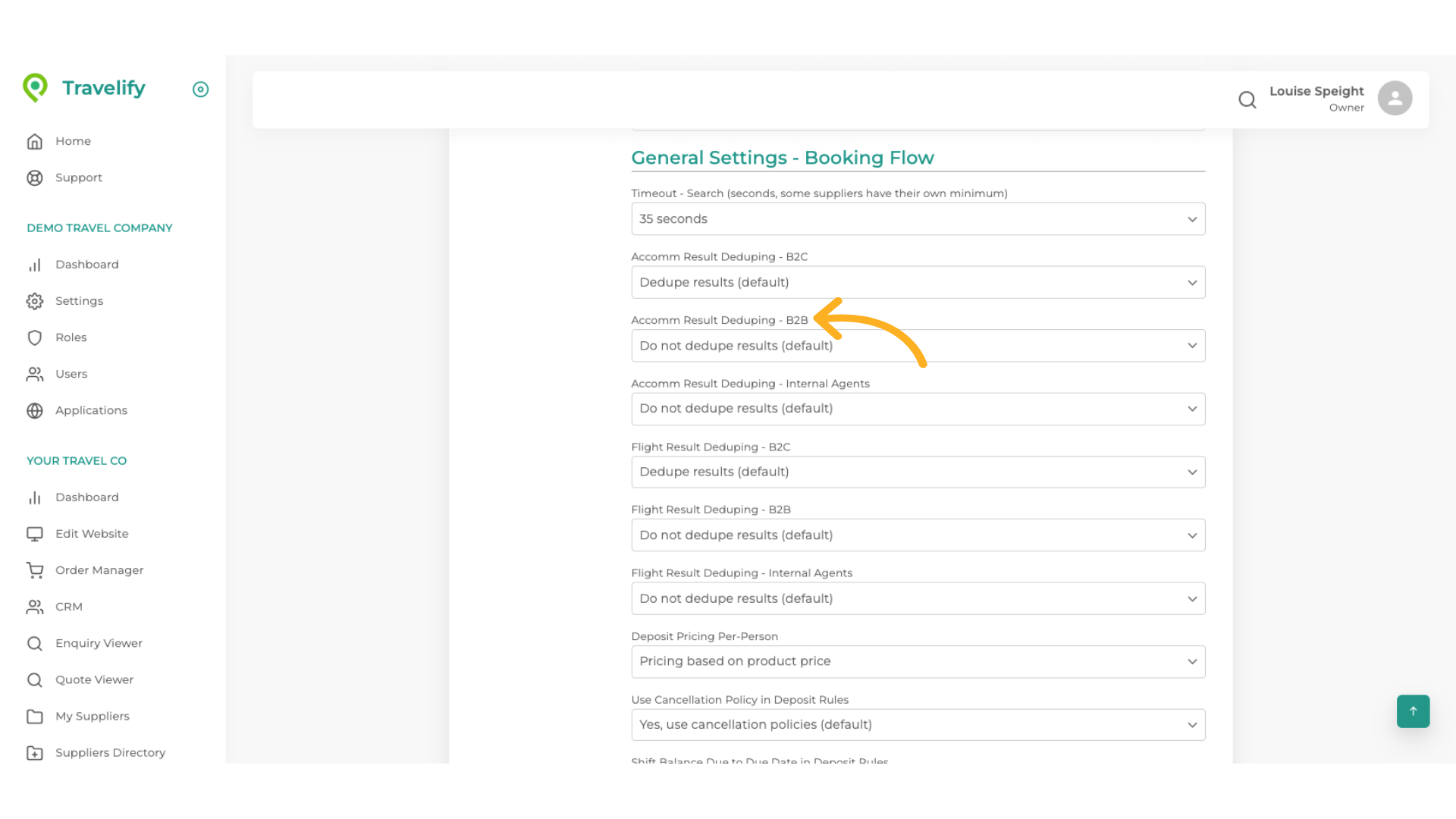 Select Accomm Results Deduping B2B