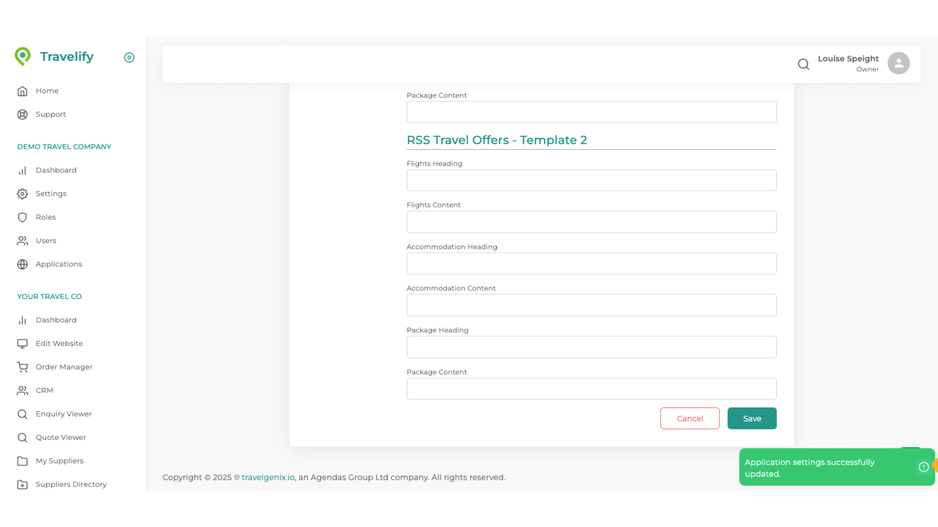Your changes have been made
