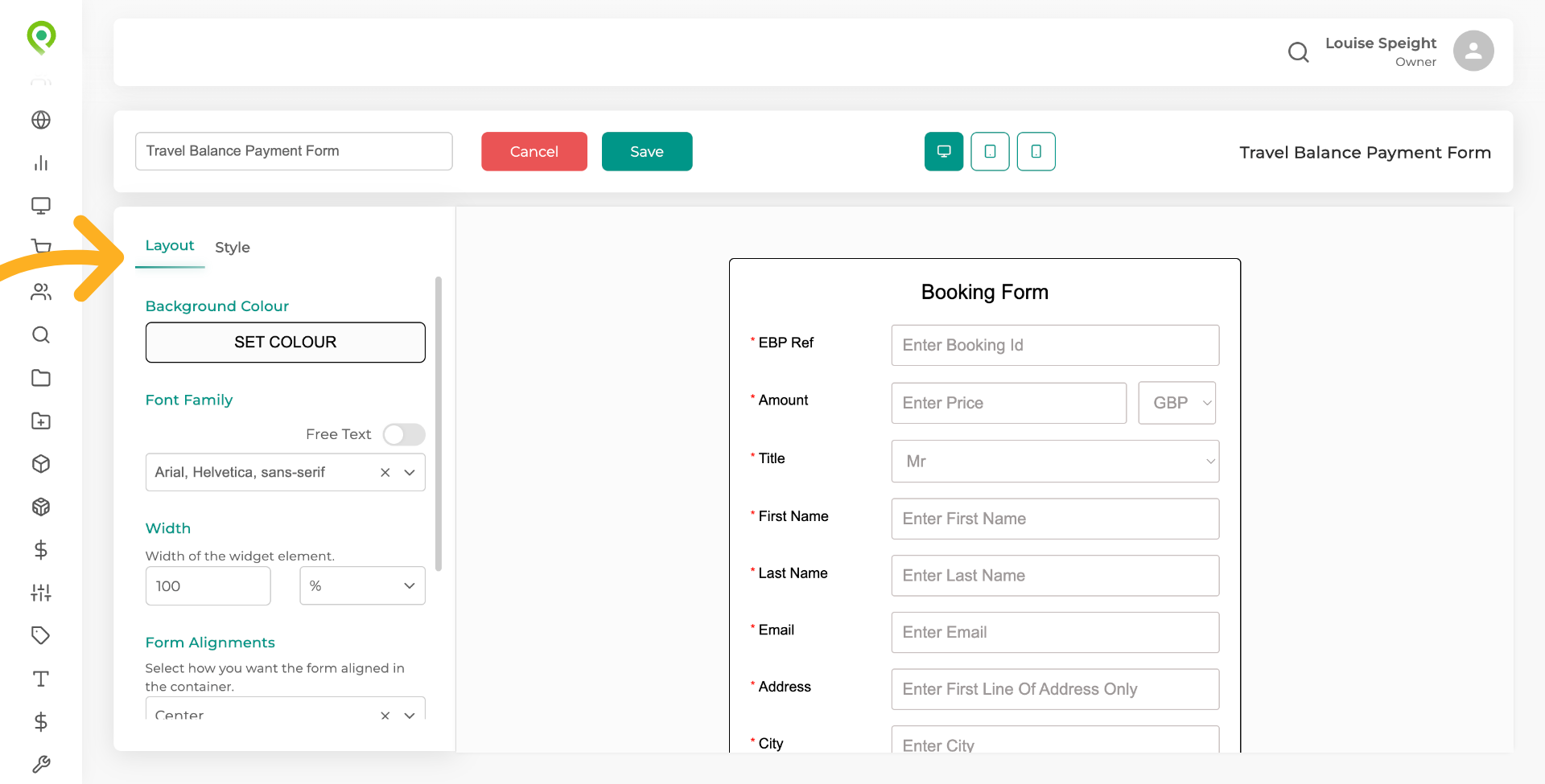 Click Set Colour to make changes