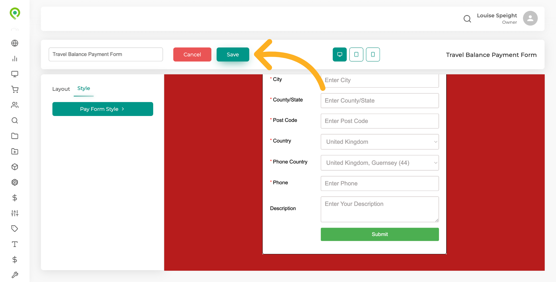 Save Final Widget Settings