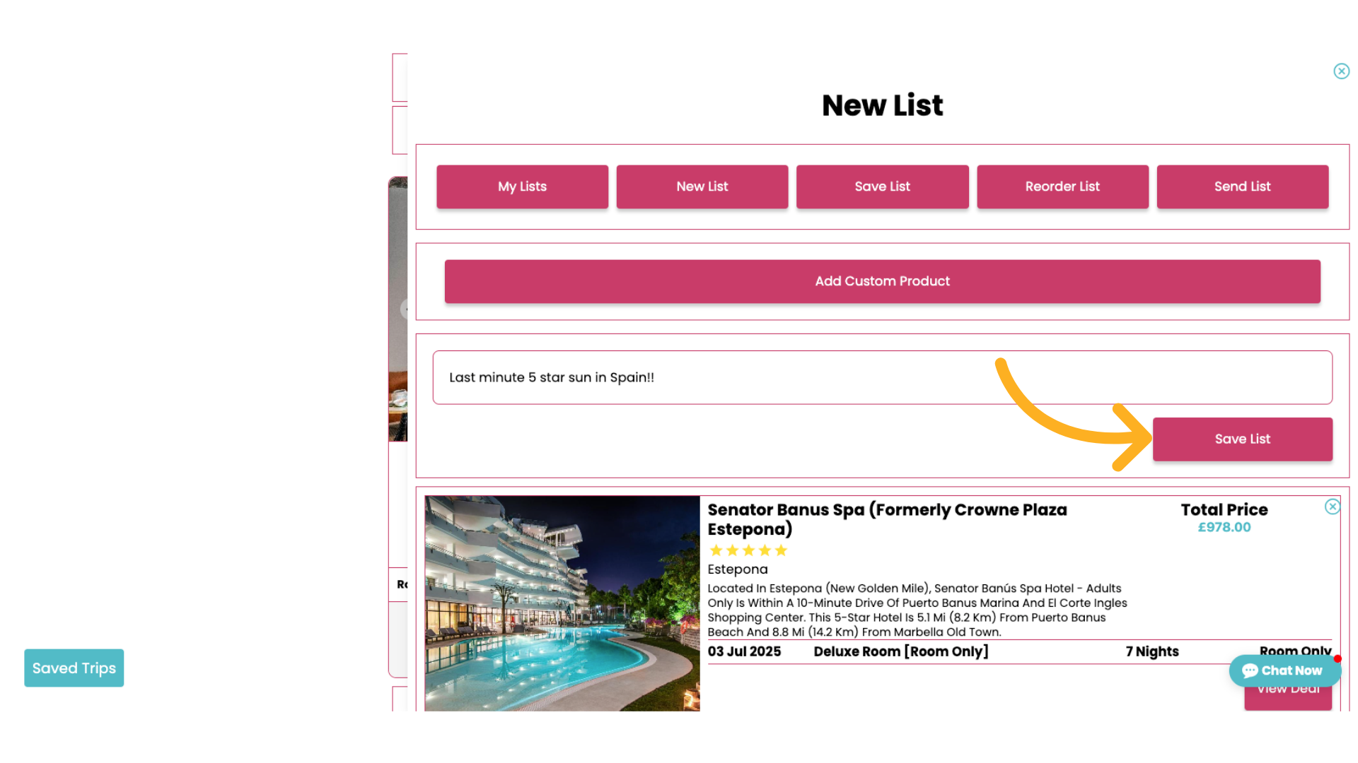 Click here to Save changes