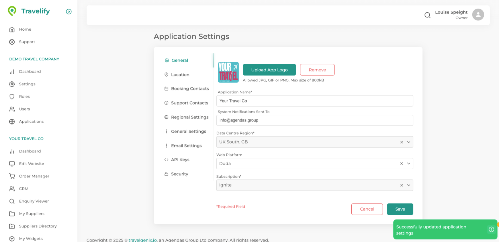 Changes have been Saved