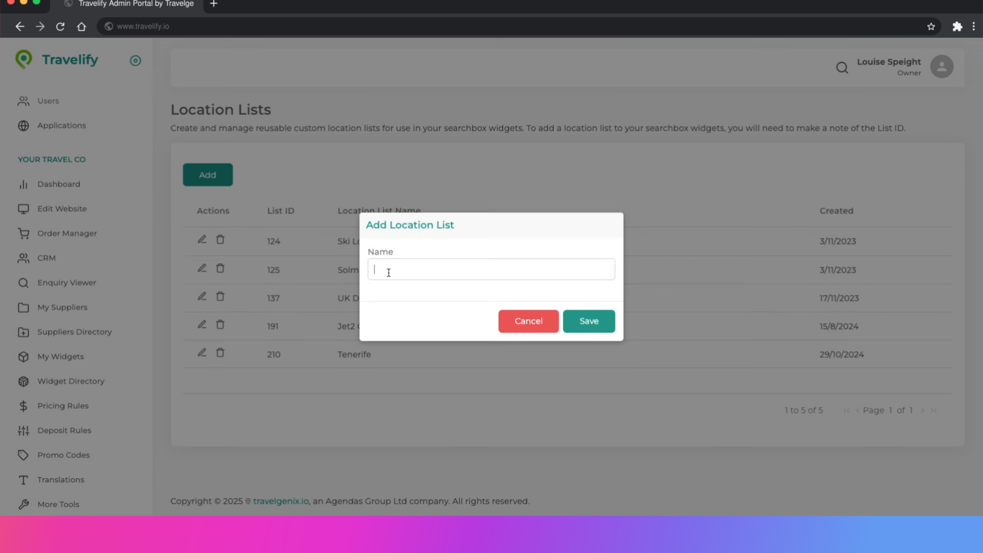 Fill in desired name