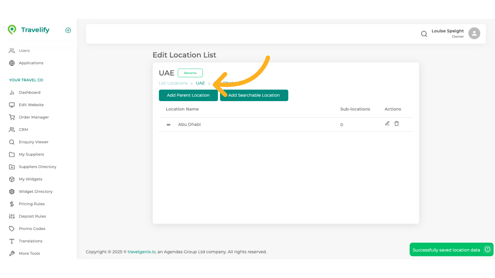 Click here to navigate back to your list