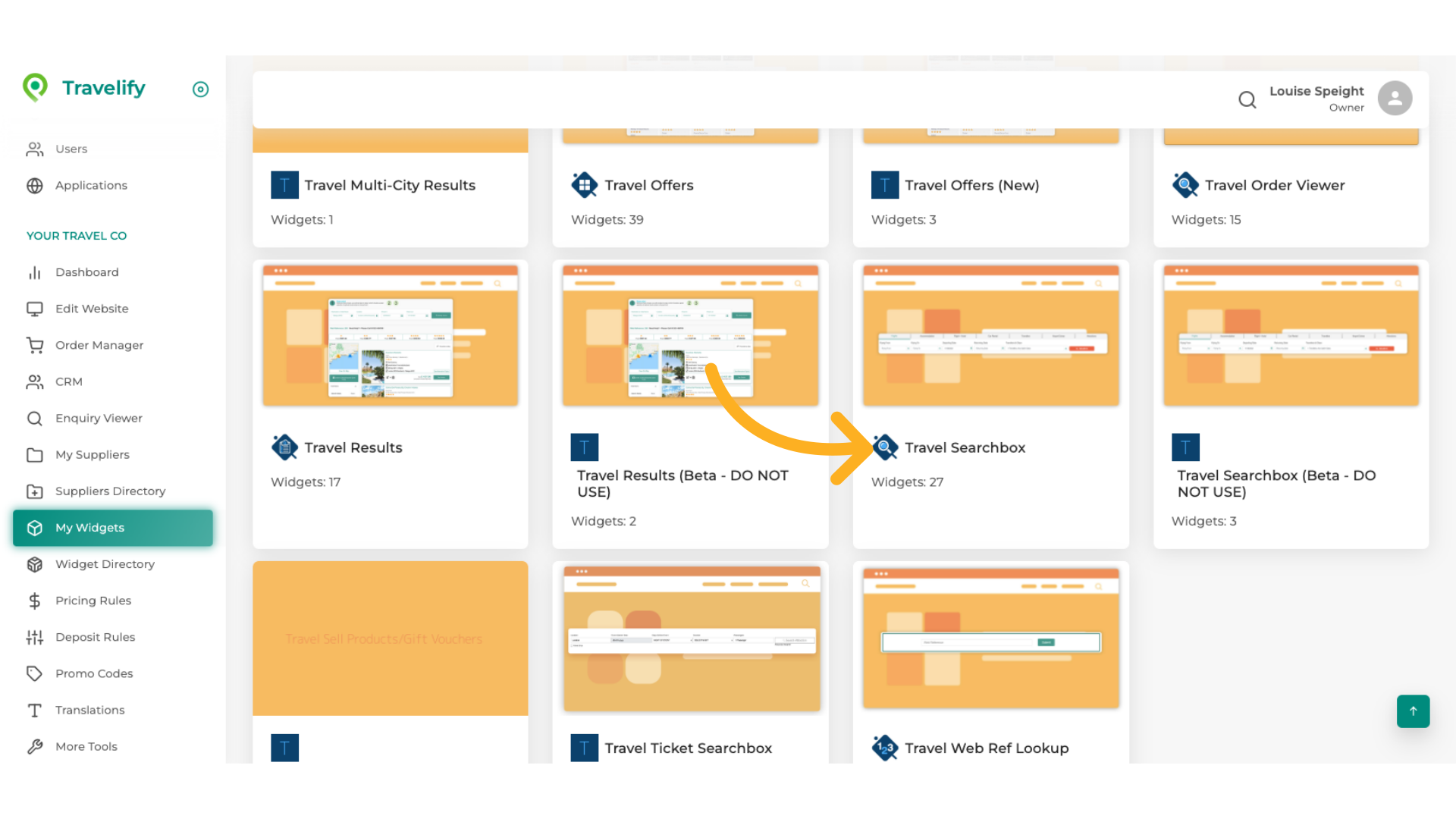 Select Travel Searchbox