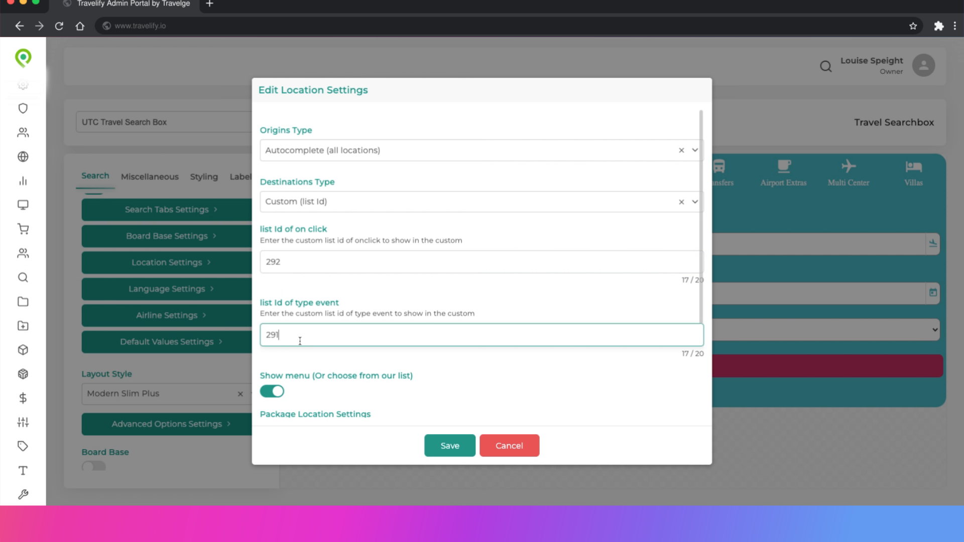 Enter List ID number here too
