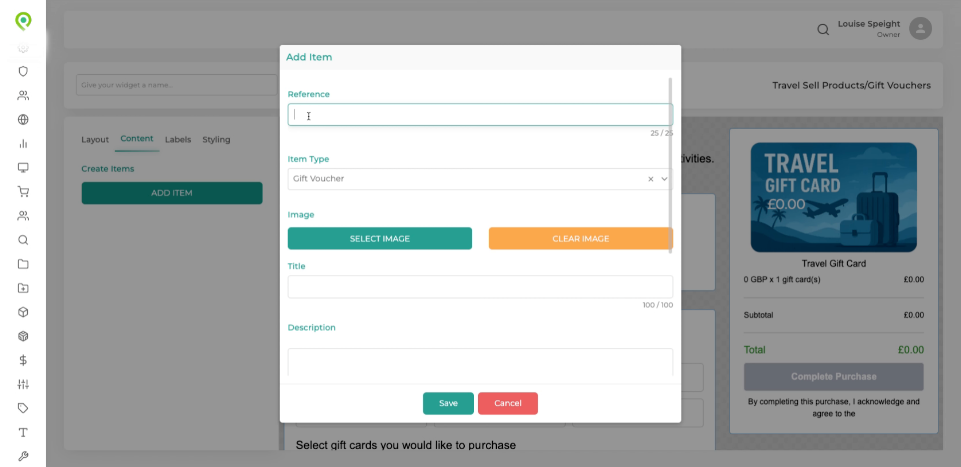 Enter a Reference number to give each denomination a unique reference