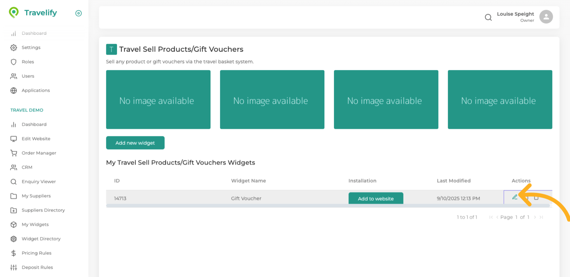 You can make styling changes to the Gift Voucher 