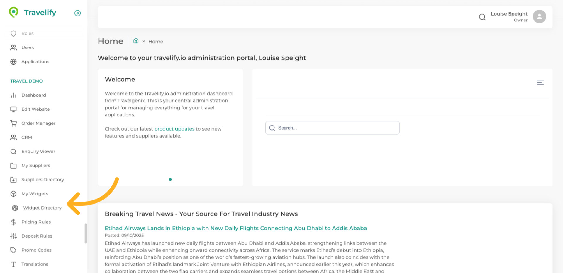 Open Widget Directory