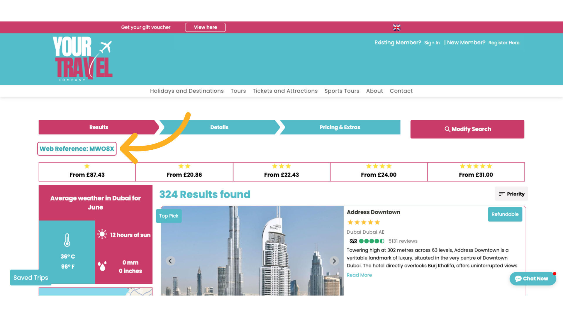 You can view the search the customer has done