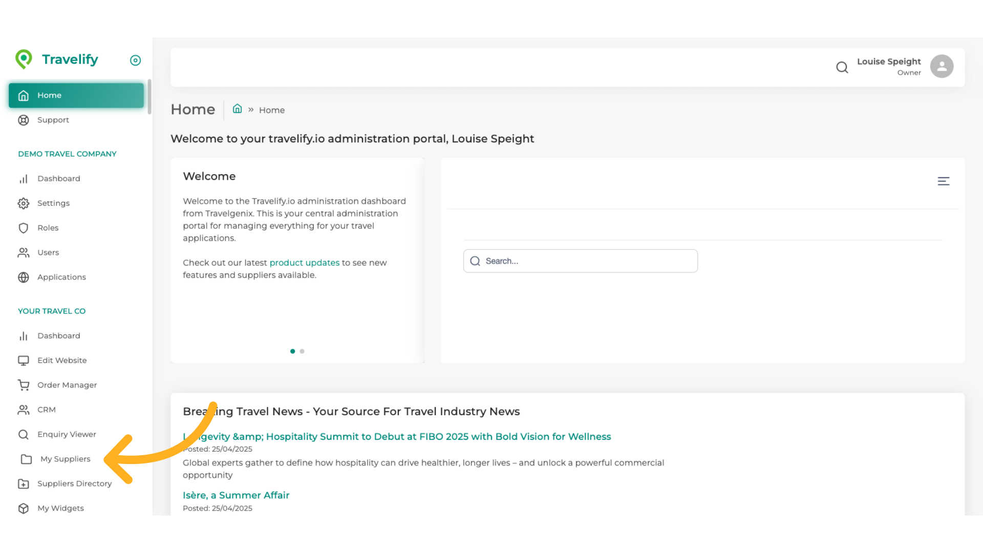 You will now see it added in My Suppliers