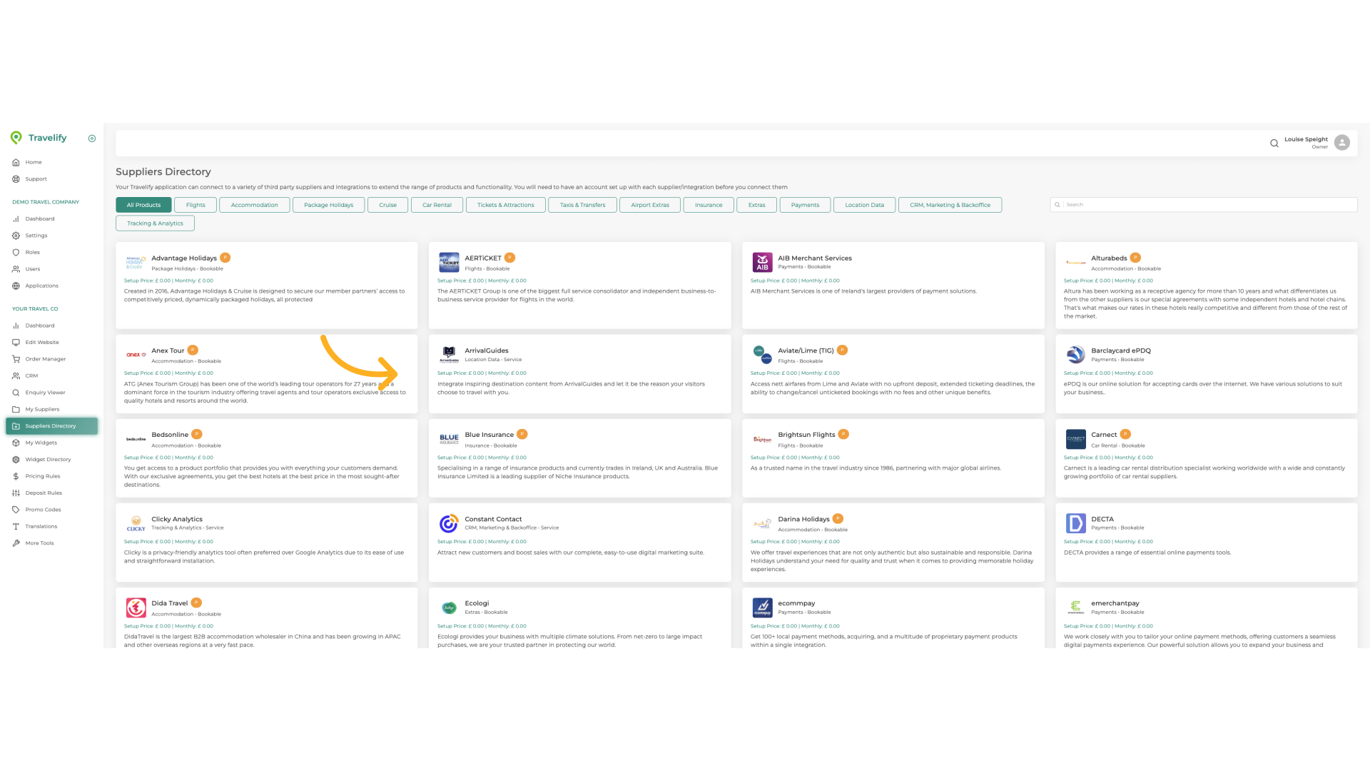 Here you will find everyone you can connect to...