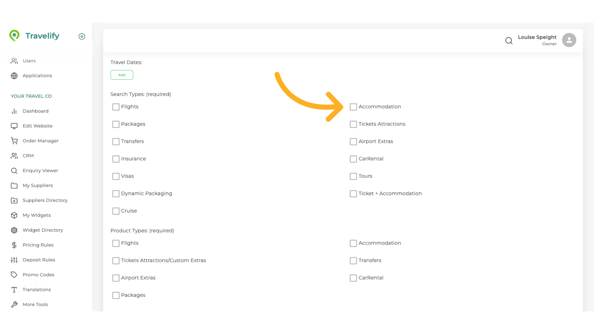 As we have named this as an Accommodation Rule we must check this box