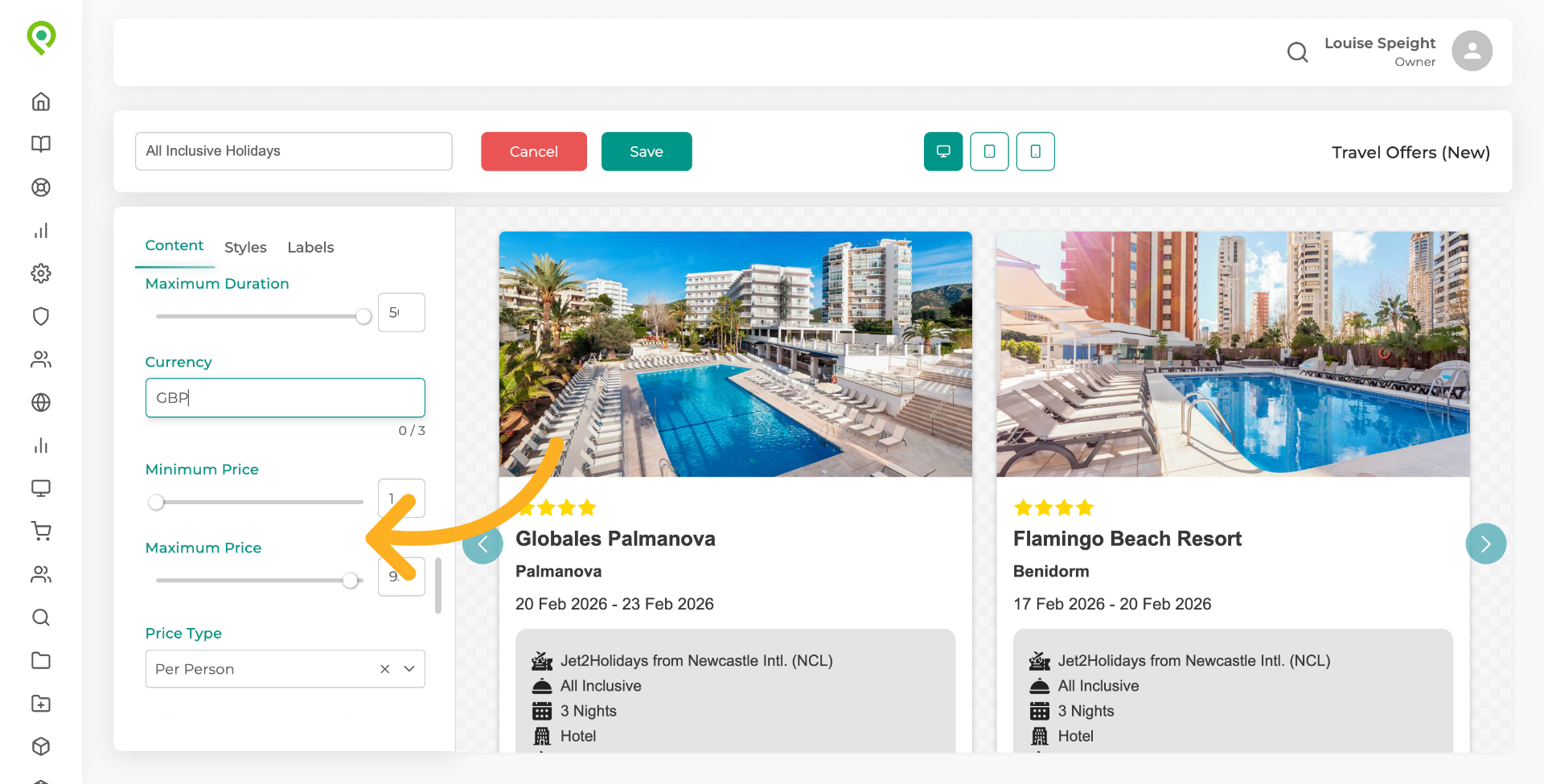 You can choose a Minimum and Maximum price for your offers