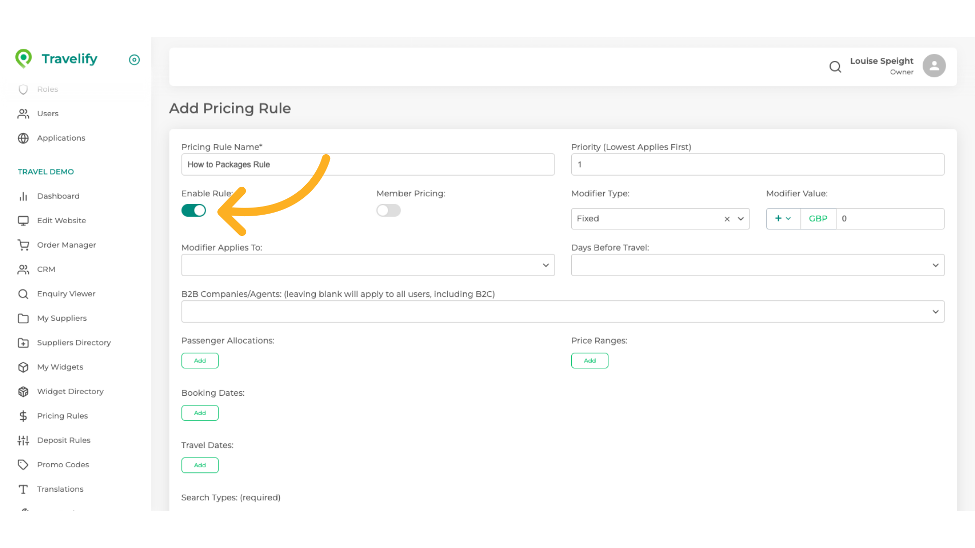 Click here to Enable the Rule