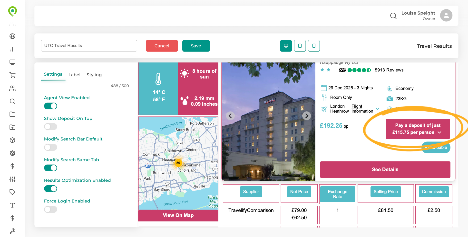 This is how the deposit banner currently displays