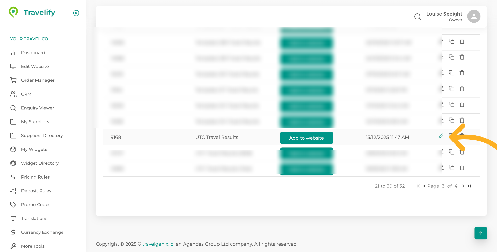 Click on the Edit icon