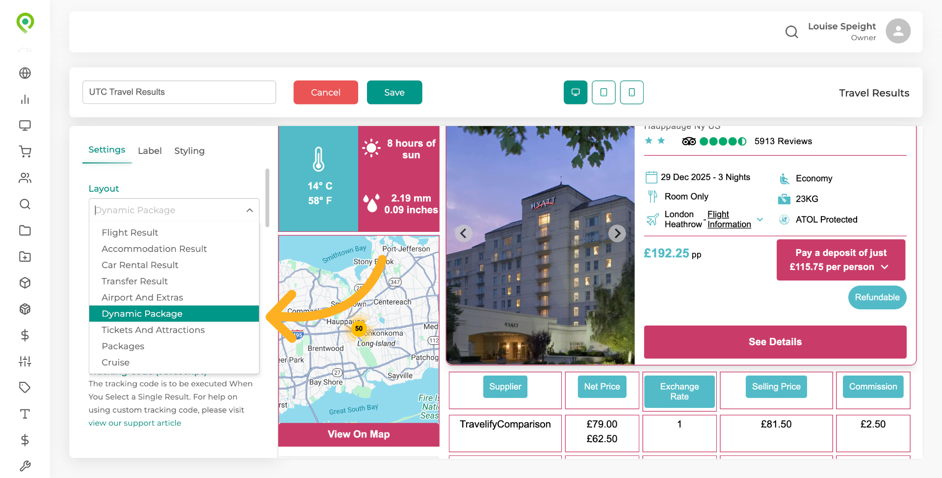 Select Dynamic Package