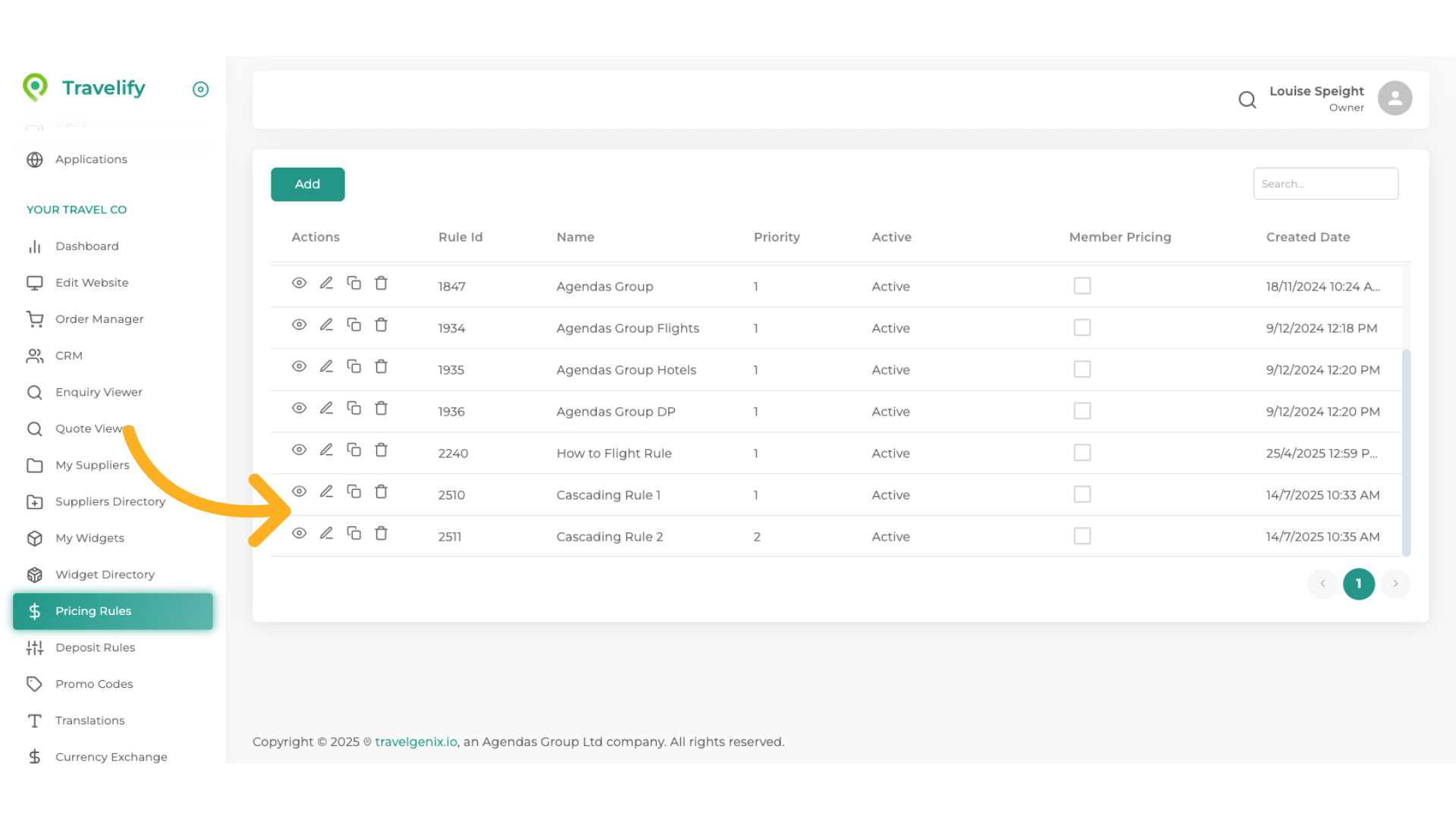 You can now see your new Rules have been set up 