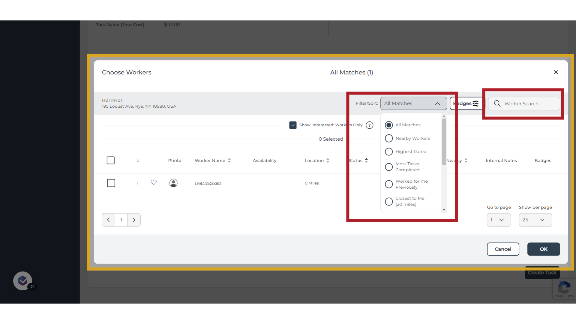 Review Candidate Options