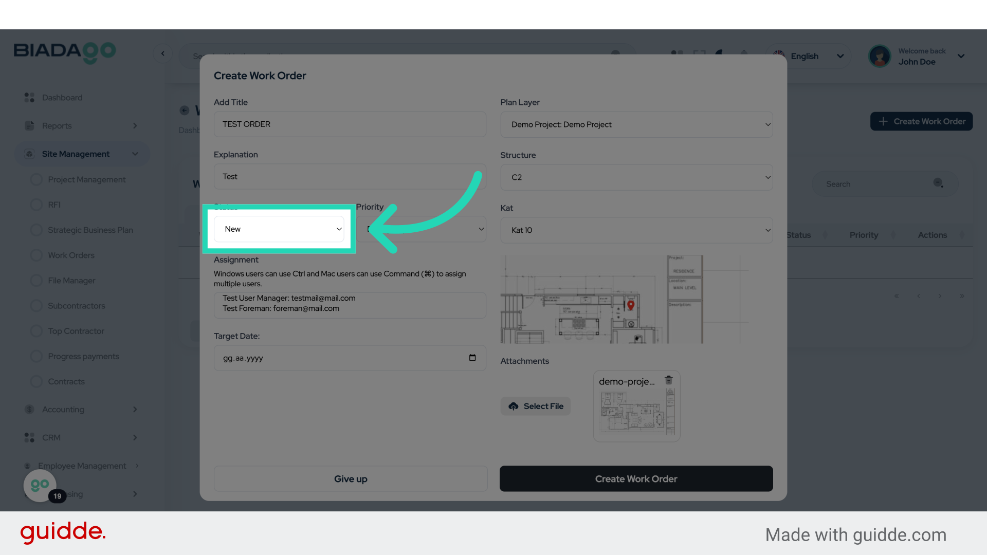 Click 'New Continues On hold Completed'