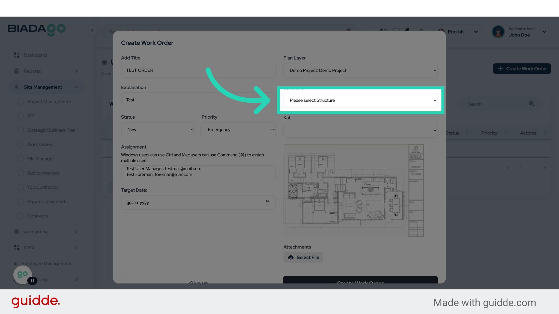 Click 'Please select StructureC1C2'