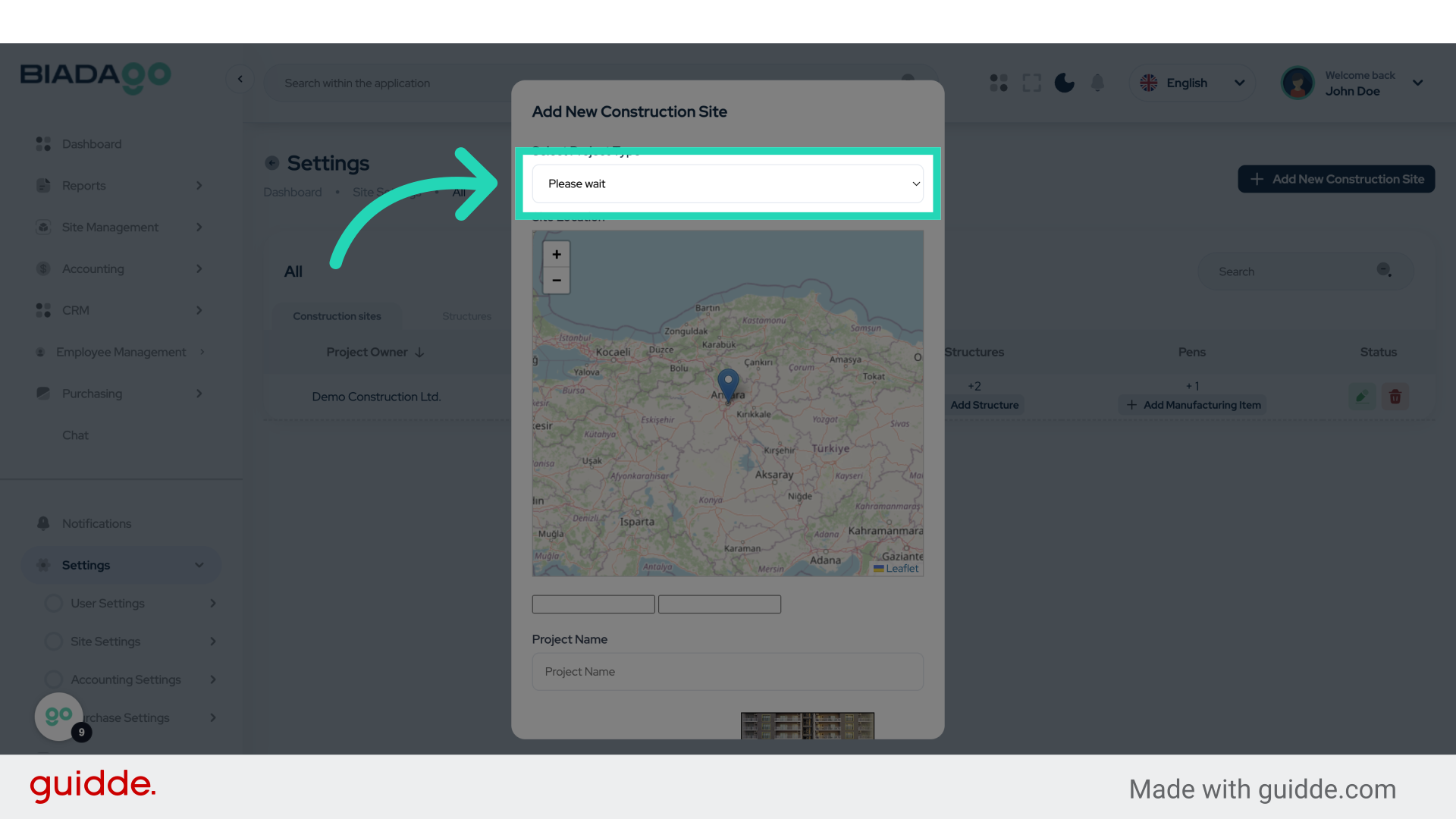 Click 'Please wait Apartment'