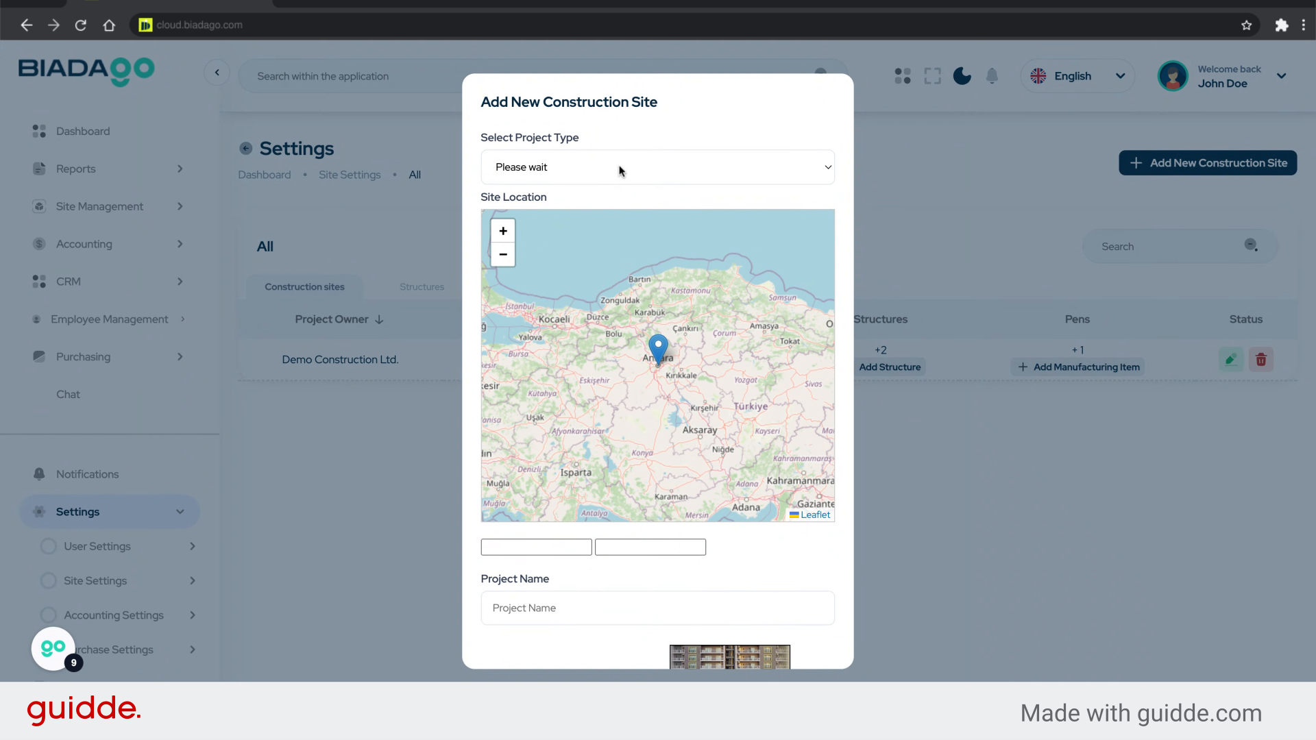 Fill 'Please wait Apartment'